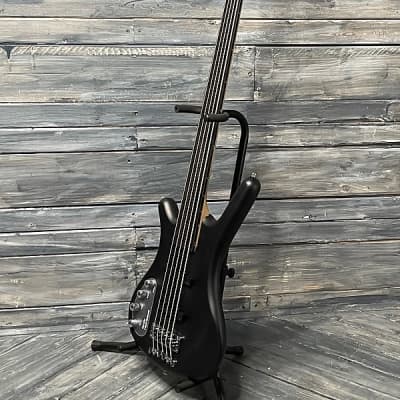 Warwick Left Handed RockBass Corvette Fretless Basic-5 Nirvana Black Transparent Satin 5-String Electric Bass image 4
