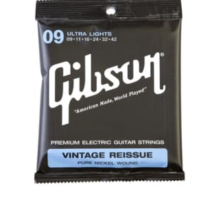 Gibson SEGVR9 Vintage Reissue Electric Guitar Strings - Ultra Light (9-42)