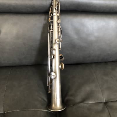 The Elkhart Band Soprano Sax 1919 (Conn Stencil) - Silver Plated image 3