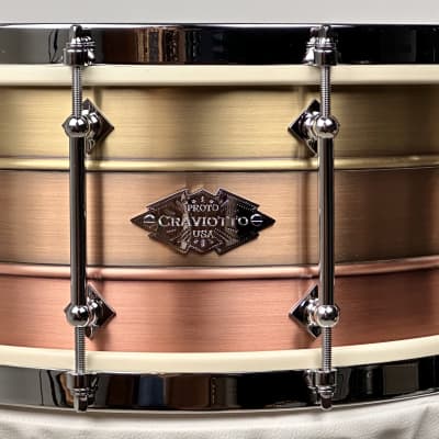 Craviotto AK 20th Anniversary 6.5x14 BBC PROTOTYPE snare drum image 2