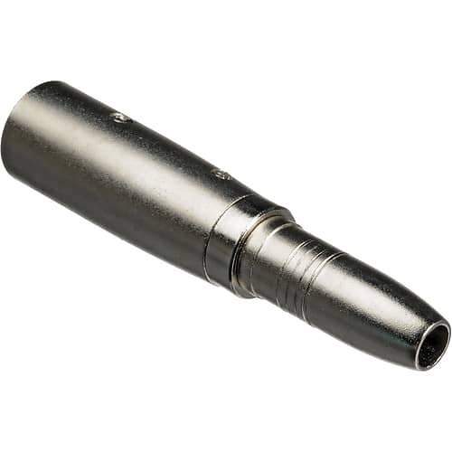 Hosa Technology GXJ235 Female Stereo 1/4" Phone to Male 3-Pin XLR Adapter image 1