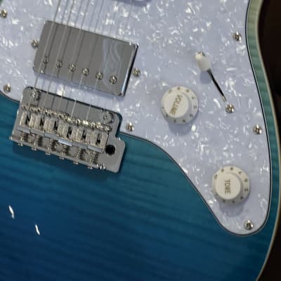 Jet Guitars JS-450 2021 Transparent Blue image 7