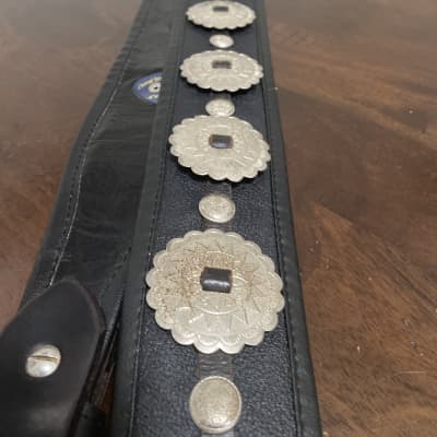 Csernl straps Black leather Concho strap image 4