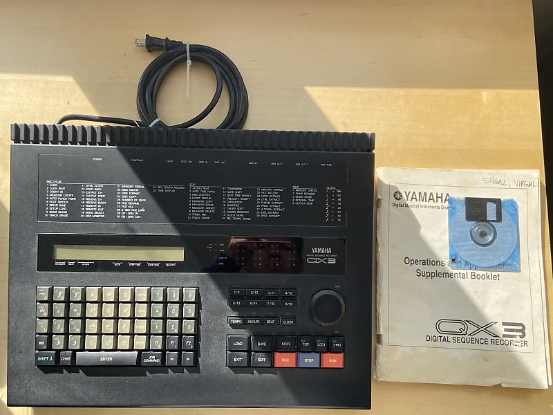 Yamaha QX3 Sequencer and MIDI Controller 1980s Black image 1