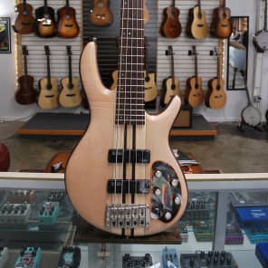 Cort A5 Plus FMMH OPN Artisan Series Figured Maple/Mahogany 5-String Bass Open Pore Natural