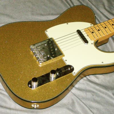 Fender Masterbuilt Buck Owens Telecaster 2006 GOLD sparkle - Check binding image 3
