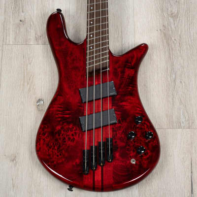 Spector NS Dimension 4 Multi-Scale Bass, Wenge Fretboard, Inferno Red image 2