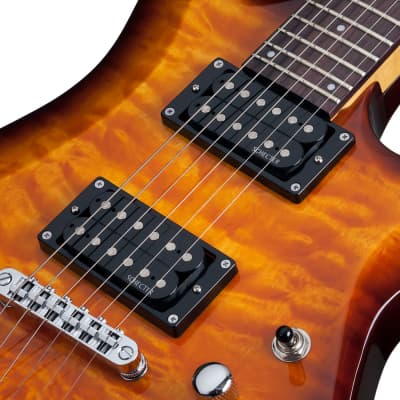 Schecter C-6 Plus Vintage Sunburst #444 image 6