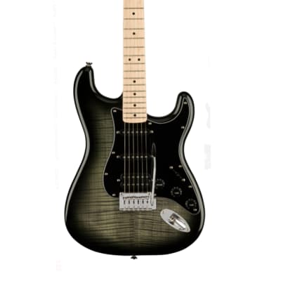 Used Squier Affinity Series Stratocaster FMT HSS - Black Burst w/ Maple FB image 3