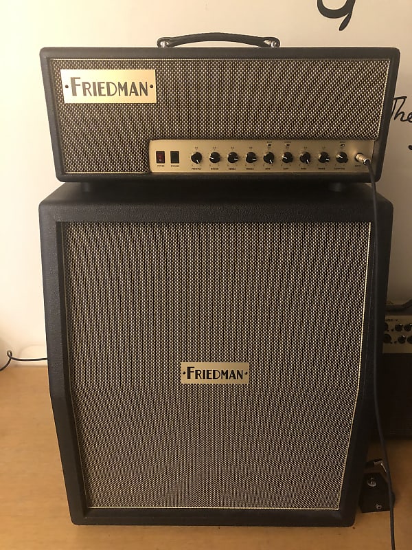 Friedman Runt 50 watt head and matching Gold 2/12 vertical | Reverb