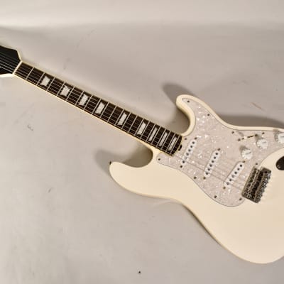 Hamiltone NT/ST Strat Style Electric Guitar Arctic White Finish w/HSC image 4