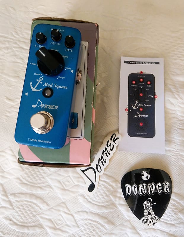 Donner Mod Square Modulation Multi Effect Pedal Reverb