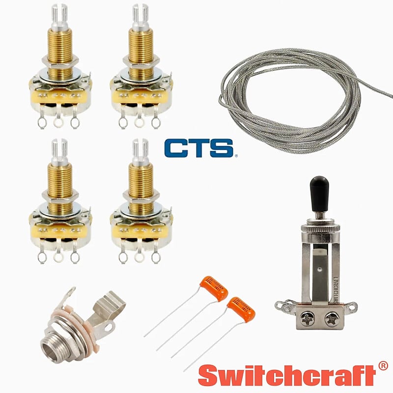NEW Wiring Kit for Gibson® Les Paul® 3-Way Switch CTS 500K | Reverb