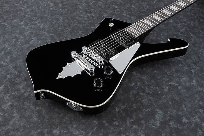 Ibanez PSM10BK MiKro Paul Stanley Signature 6str Electric Guitar (22.2" scale) - Black image 1