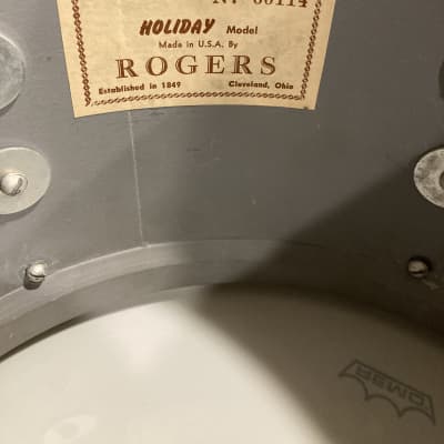Rogers 5 pc Holiday Drum Kit 1966 Red Onyx image 13