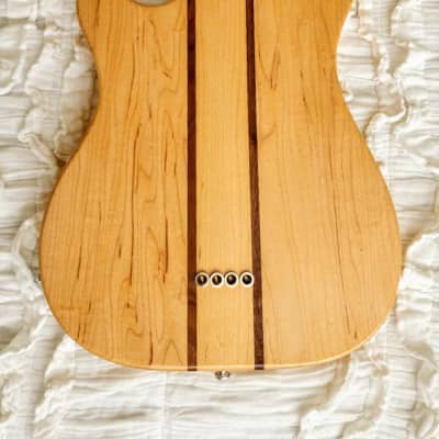 Zither Music Company Tenor Full Scale 22 Fret Tenor Guitar Small Body 2022 Natural with Dark Wood Stripes image 6