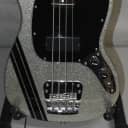Squier Mikey Way Signature Mustang Bass 2012 - 2015 - Large Flake Silver Sparkle