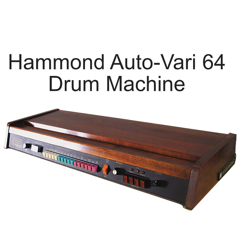 Hammond AutoVari 64 Drum Machine 1970's Natural Walnut? Reverb