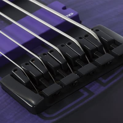 Schecter C-5 GT Bass LH Satin Trans Purple image 9
