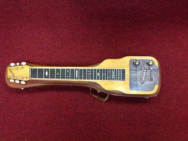 Magnatone Lap Steel Natural Wood w Case