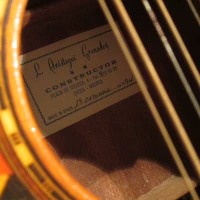 L. Arostegui 12 String Acoustic Guitar 1994? image 2