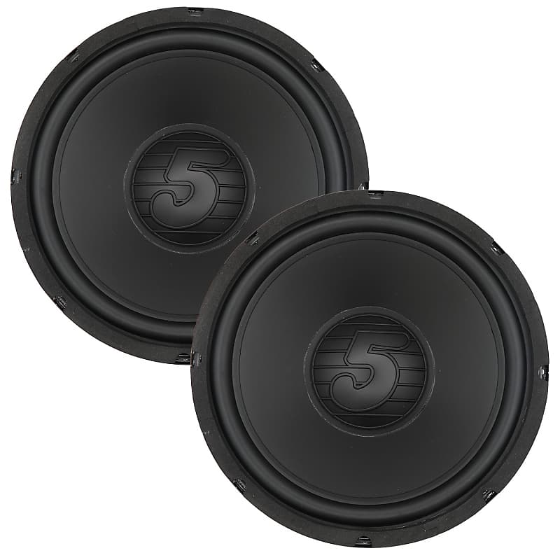 5 Core 12 Inch Woofer Pair 400W Car Subwoofer 4Ohm Replacement Deep Sub w Poly Cone  			