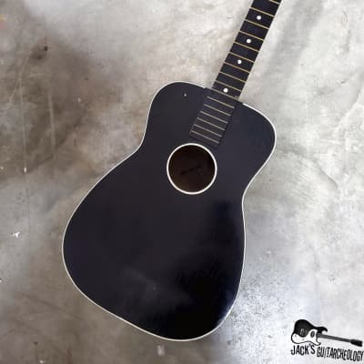 Luthier Special: Harmony / Kay / Truetone Guitar Husk Project (1950s, Black) image 10