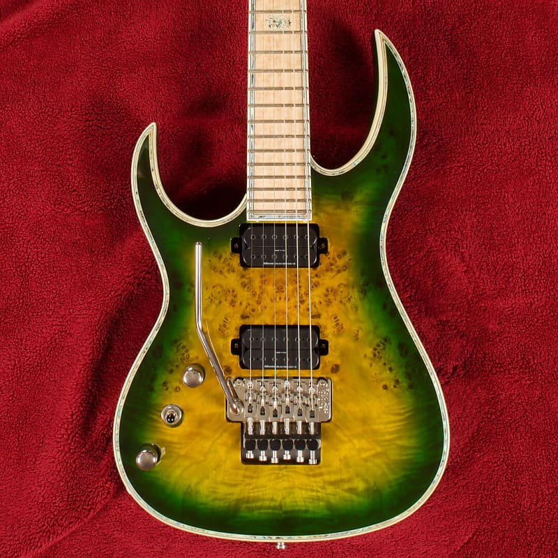 B.C. Rich Shredzilla Z6 Prophecy Exotic Archtop with Floyd Rose Left Handed Reptile Eye image 1