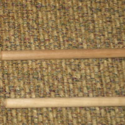 ONE pair new old stock (with packaging) Encore Mallets by Dan Lidster 103B, Oval Hard Rubber Black HEAD (unwound) / Birch Dowel HANDLES, from around 2019, made in USA image 8