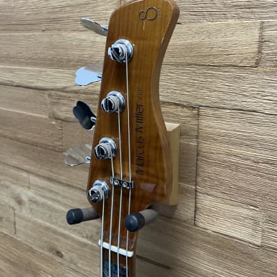 Sire Marcus Miller P10 4- string bass 2021 - Natural Gloss Flame Top. 8lbs 5oz w/ gig bag image 9
