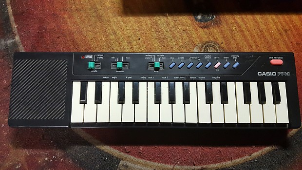 Vintage Casio PT-10 Small Keyboard, Works Great! Good For Circuit Bending!