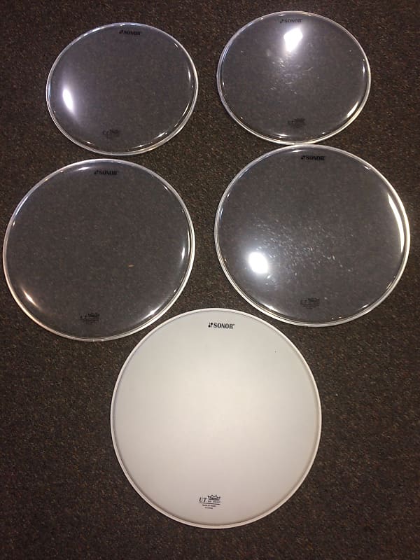 Sonor / Remo UT Drum Head 5pc. Lot Reverb