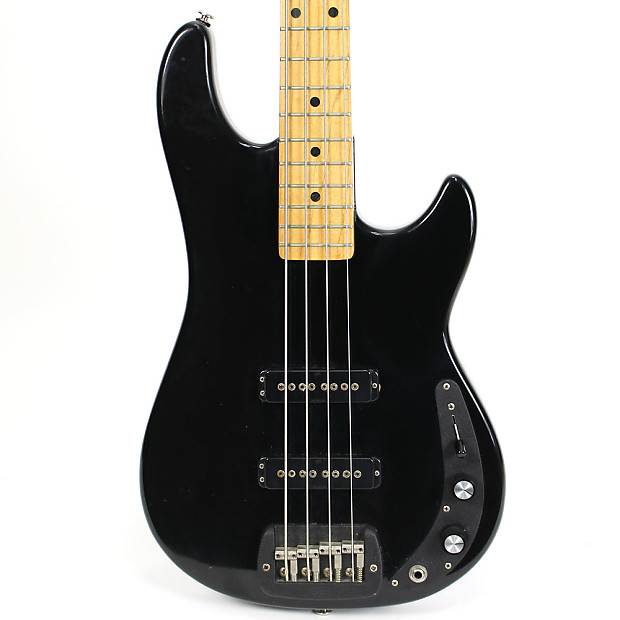 Vintage 1980s G&L SB-2 Electric Bass Guitar in Black | Reverb