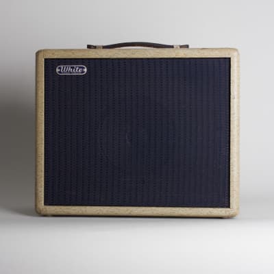 White Tube Amplifier, made by Fender (1962), ser. #AS-00714. image 1