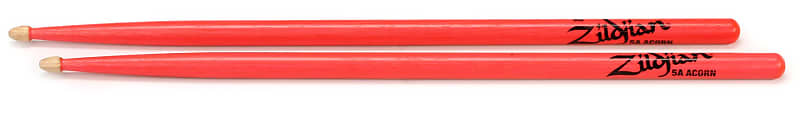 Zildjian Acorn Drumsticks - 5A - Neon Pink image 1