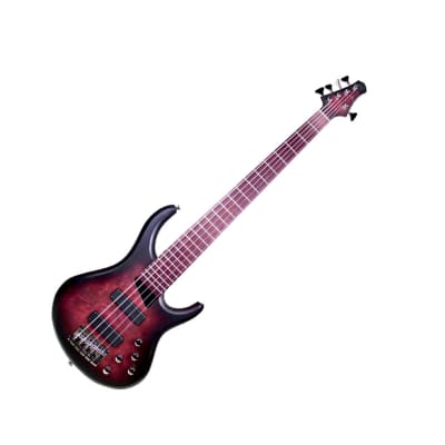 MTD Kingston AG 5 5-String Bass Guitar - AG Burst w/ Purple Heart FB for sale