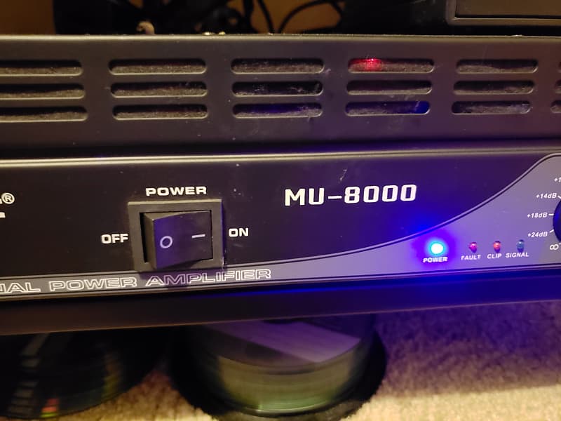 Musysic MU-8000 Professional 2 Channel 8000 Watts DJ or Band PA Power  Amplifier