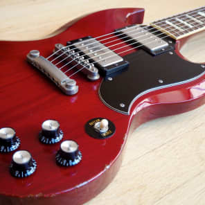 1990 Greco SG Electric Guitar Cherry SS-600 Lawsuit Mint