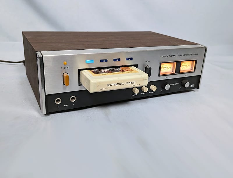 Realistic TR-882 8-Track Cartridge Recorder 14-944 - Working