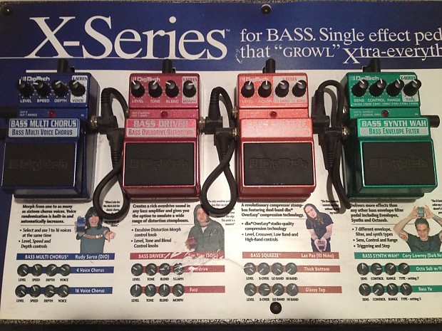 DIGITECH X Series Powered Pedal Board Display + Multi Chorus
