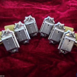 1960-1963 Kluson Deluxe Single Line Double Ring Tuners Tuning Keys 