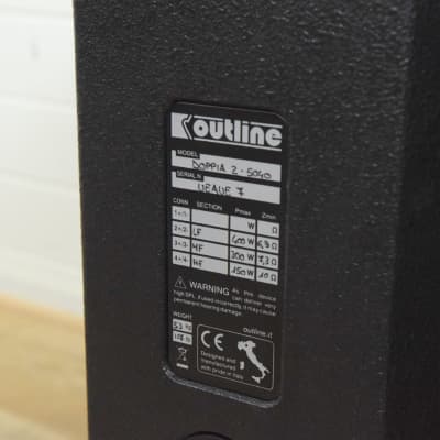 Outline Doppia II 5040 Full Range 3-Way Loudspeaker PAIR (church owned) Shipping Extra CG00GY8 image 10