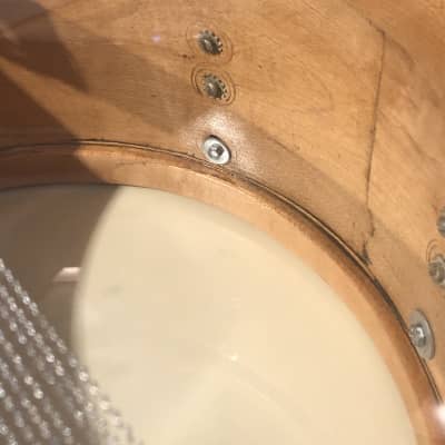 Slingerland 6.5x14" Radio King Snare Drum - 1940s Refinished Maple Gloss image 11