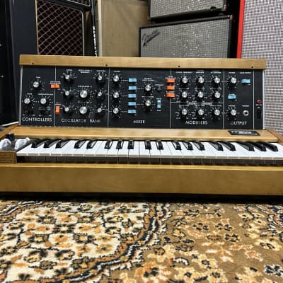 Moog Minimoog Model D Reissue 44-Key Monophonic Synthesizer 2017 - Black / Wood with Box and Paperwork image 5