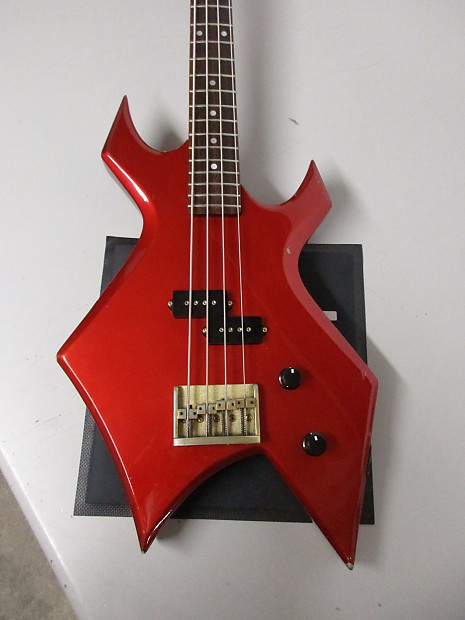 BC Rich NJ Series Warlock Bass Guitar Candy Apple Red | Reverb