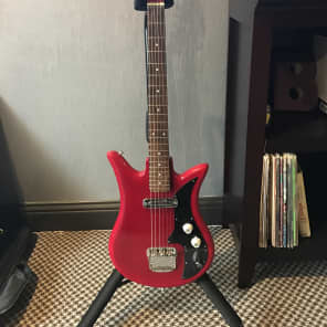 Teisco Del Rey F-110 1964 Candy Apple Red image 5