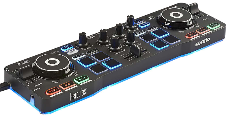 Hercules DJControl Starlight Portable USB DJ Controller with 2