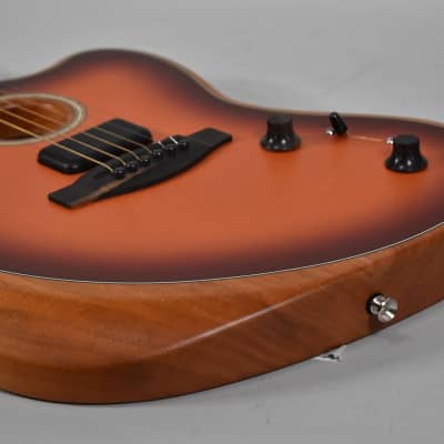 2021 Fender Acoustasonic Jazzmaster Sunburst Finish Acoustic Electric w/Bag image 3