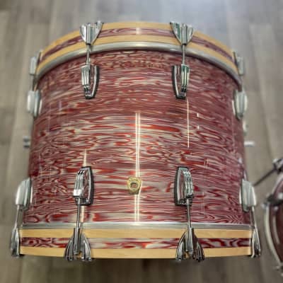 Ludwig Classic Maple Fab 13/16/22 3-Piece Drum Set 2022 Vintage Pink Oyster image 6