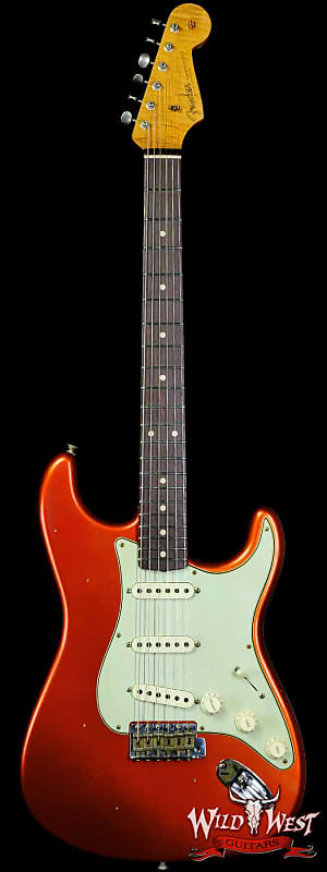 Fender Custom Shop Limited Edition 1959 59' Special Stratocaster Flame Maple Neck Journeyman Relic Super Faded Candy Apple Red image 1
